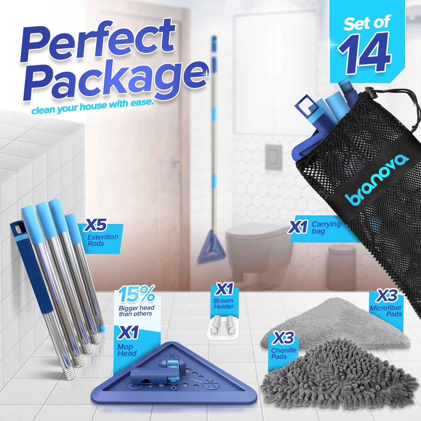 Branova Wall Cleaning Mop