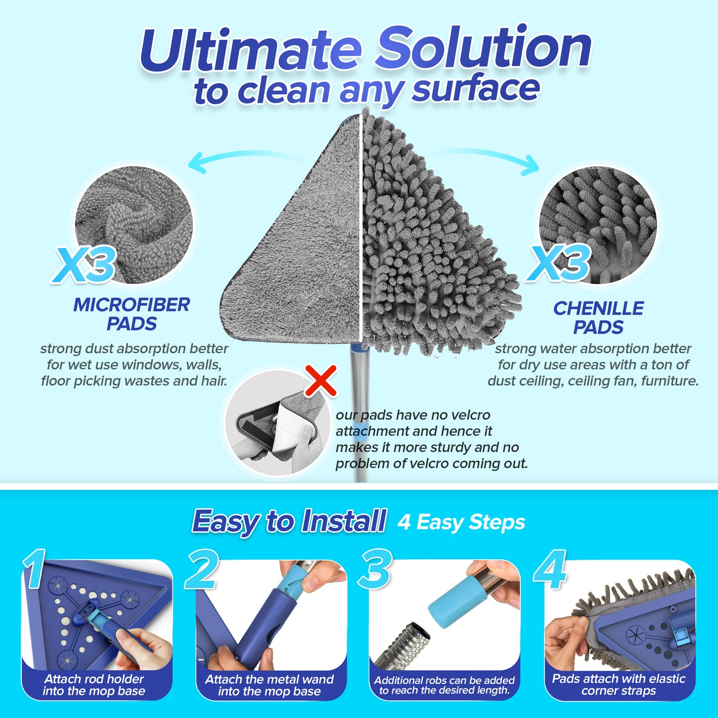 Branova Wall Cleaning Mop